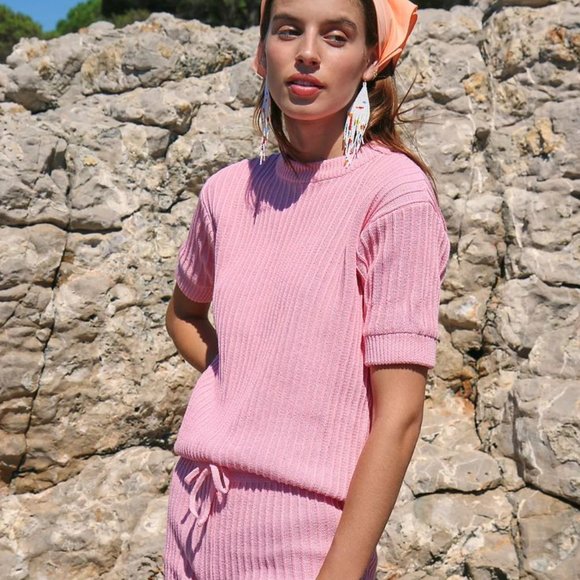 FreePeople Soleil Set in Bubble Gum Pink - Picture 1 of 2